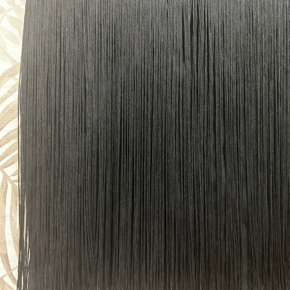 Black fringe mini skirt - Picture 3 of 7